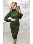 Платье ангора с открытыми плечами